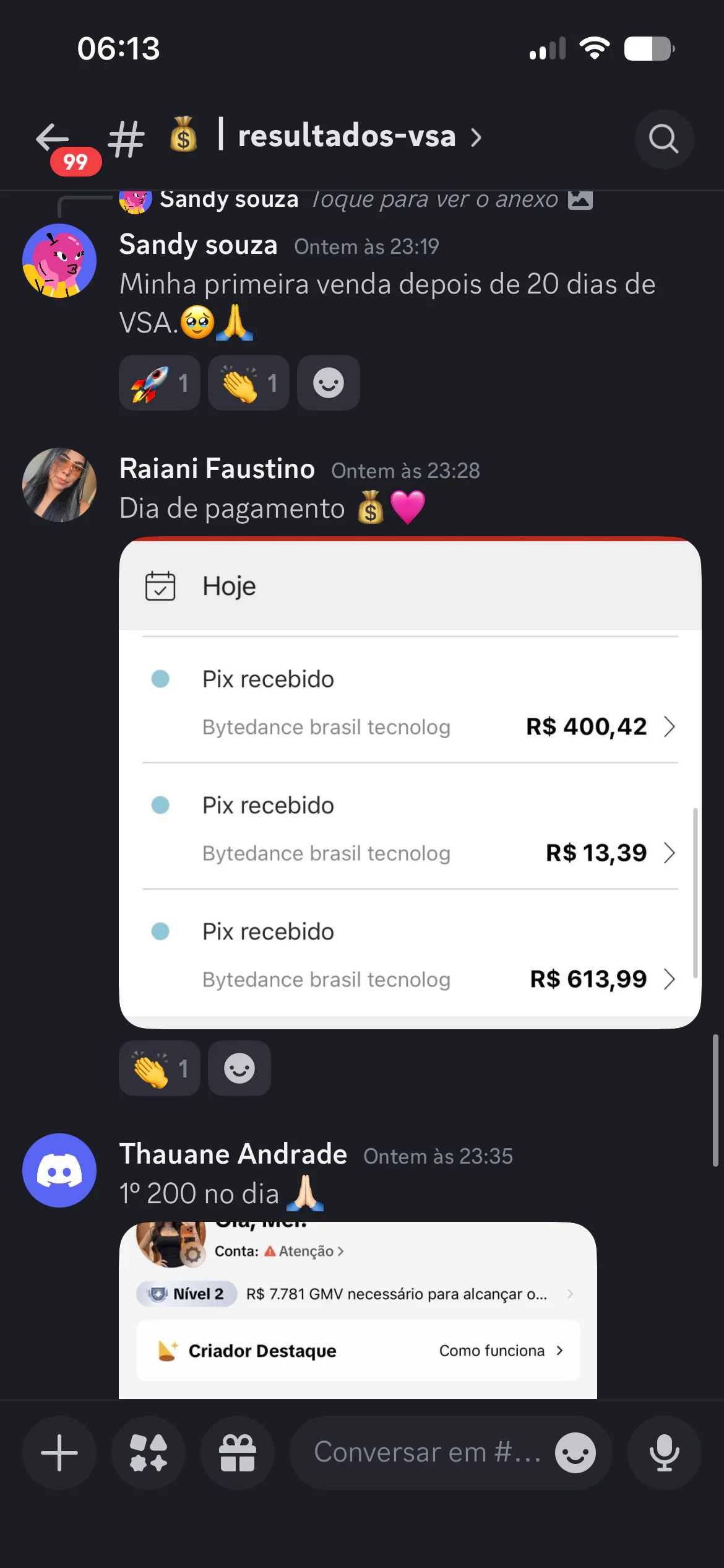 Resultado Aluno TikTok Shop